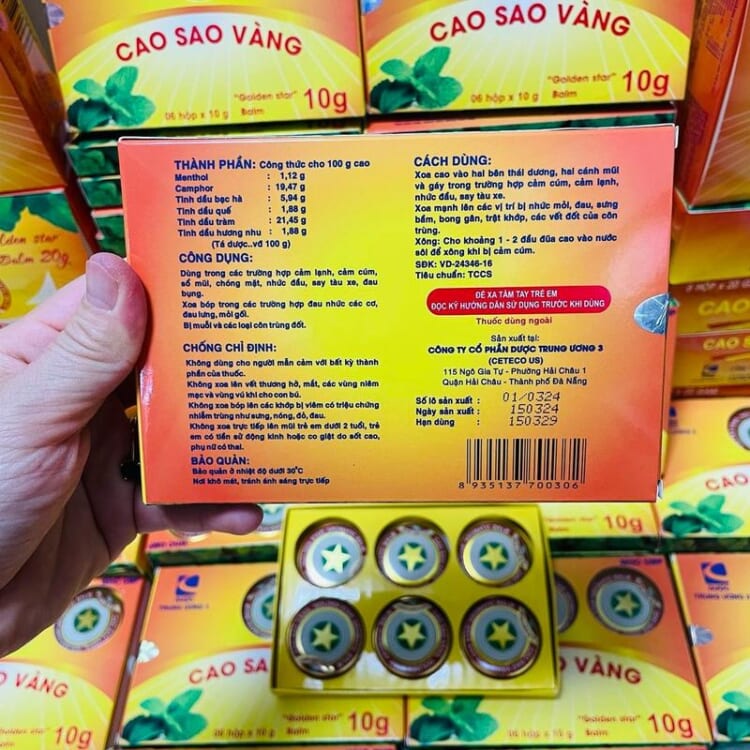 Review Cao Sao Vàng 10 gram: Huyền Thoại Chữa Lành Đau Nhức Cơ Thể Hiệu Quả