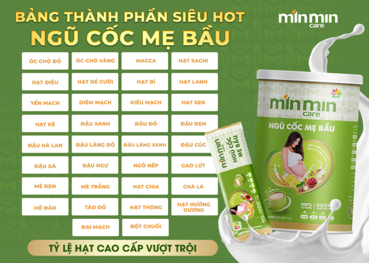 Review Ngũ Cốc Bầu Min Min Care: Sản Phẩm Dinh Dưỡng Tốt Cho Mẹ Bầu