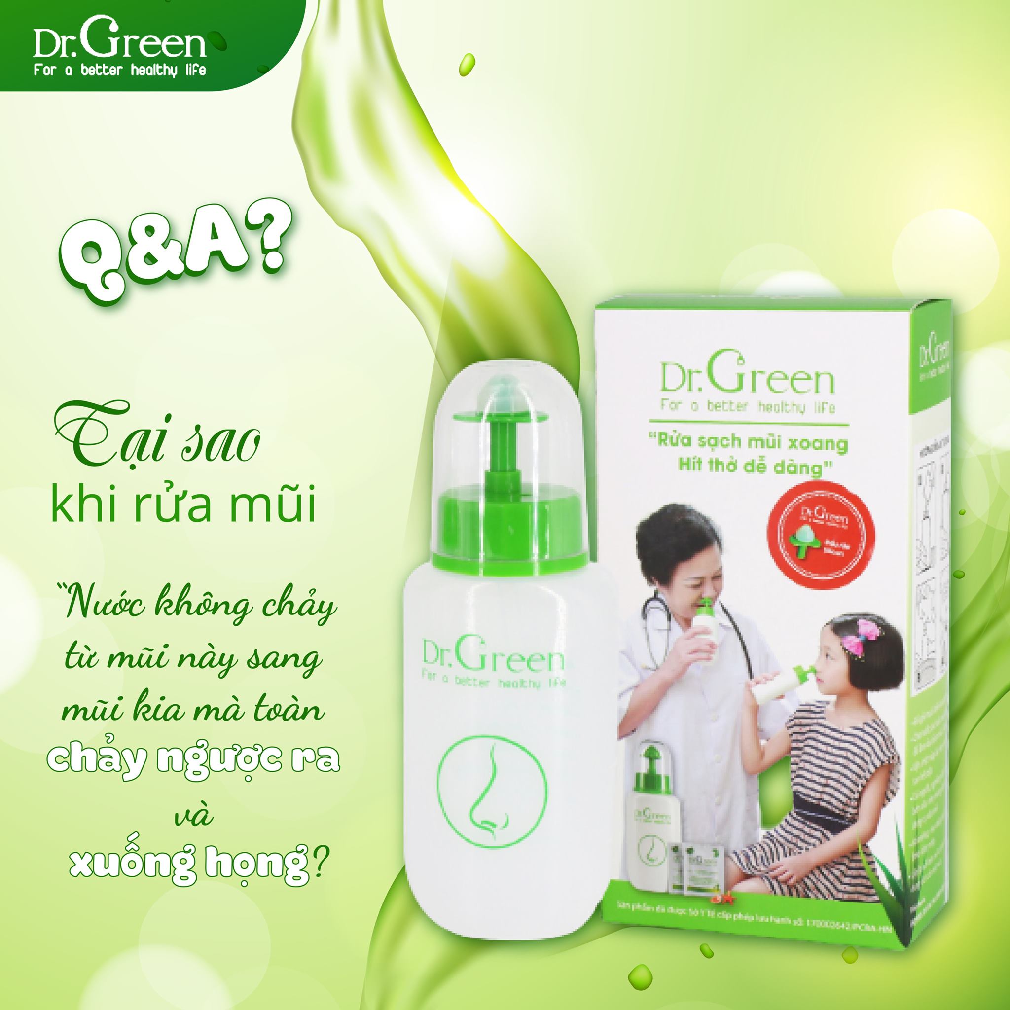 Review bình rửa mũi Dr Green