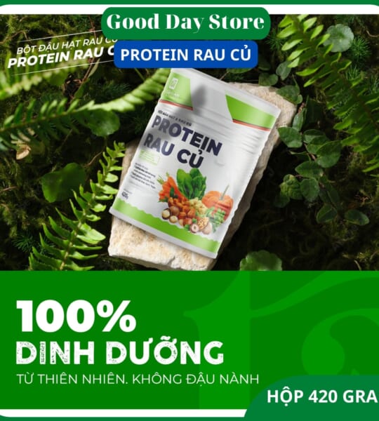 Bột Protein Rau Củ Tâm An 420gr,Protein từ đậu hạt cho người ăn chay,tập luyện tăng cân tăng cơ (7)